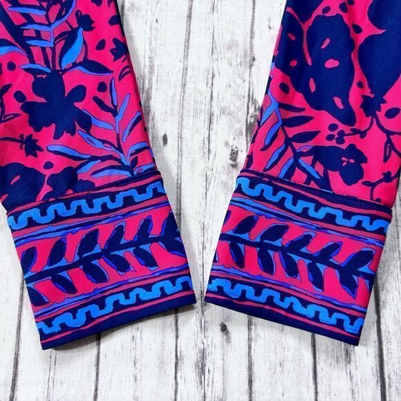 Lilly Pulitzer Marlena UPF 50+ Button Down Heron My Own Engineered - Picture 6 of 13